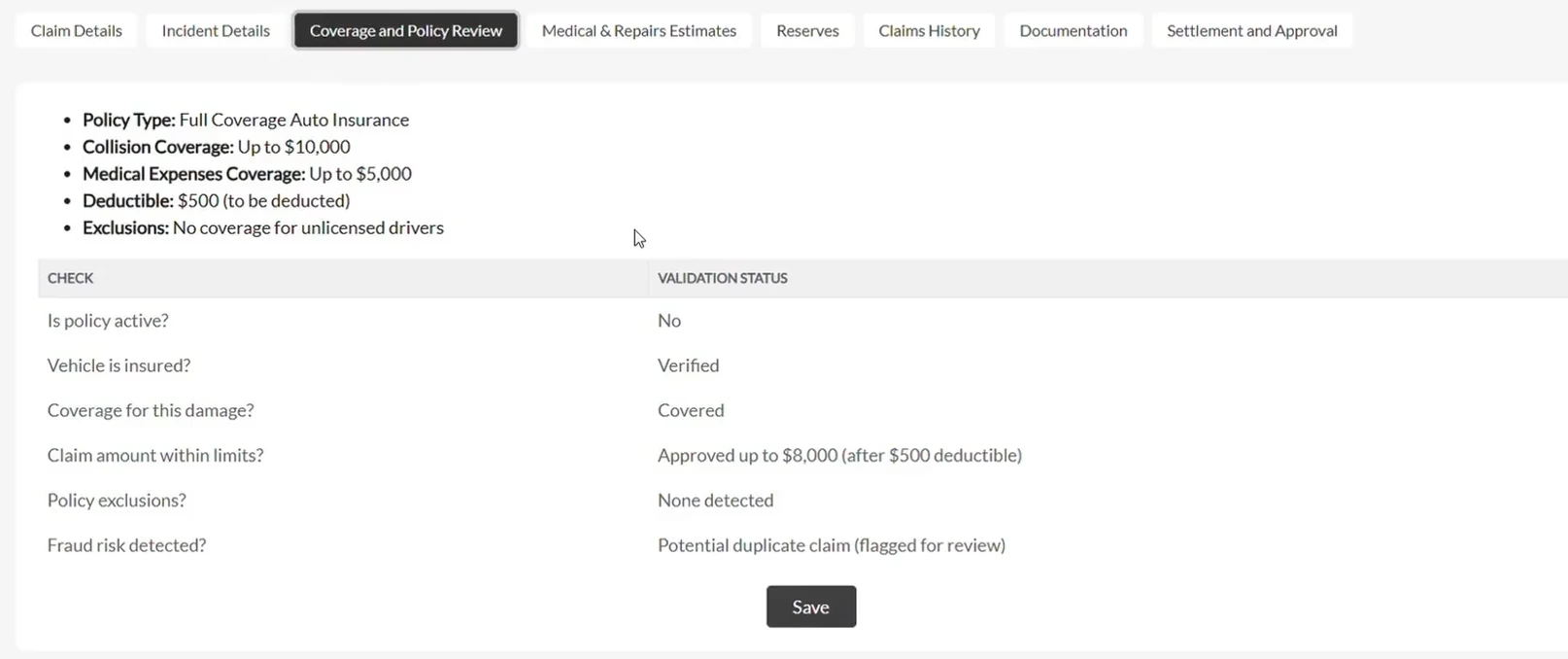 claims management software key metrics