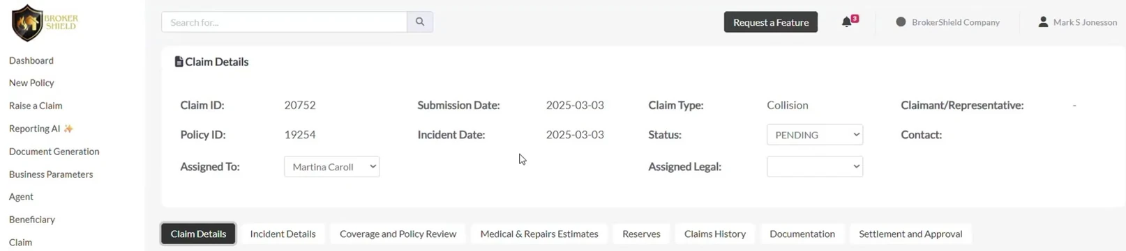 claims data