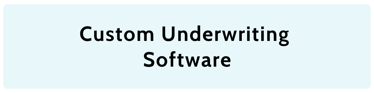 Underwriting insurance software development
