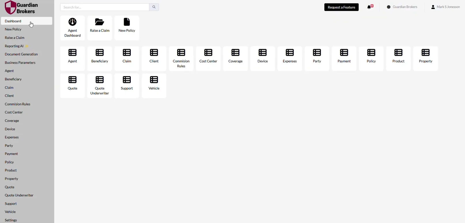 dashboard personalization