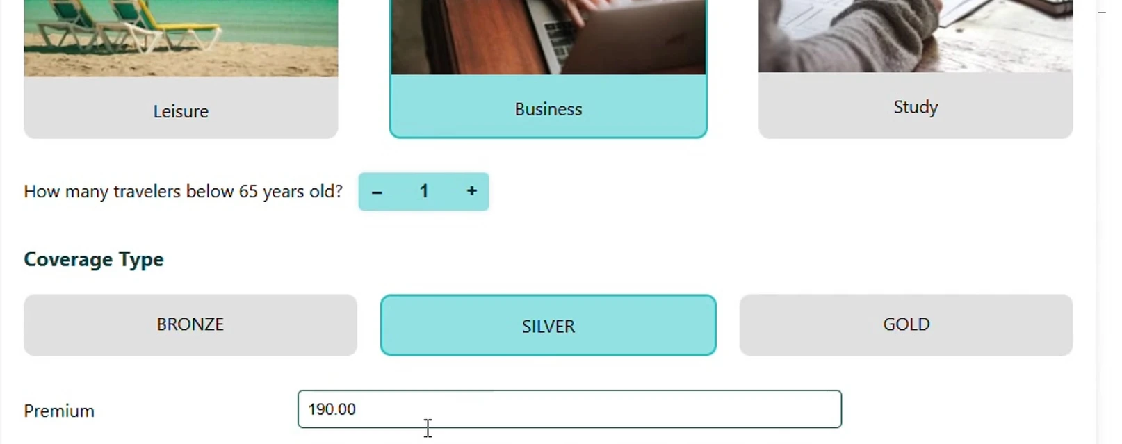 premium calculation rules in embedded insurance