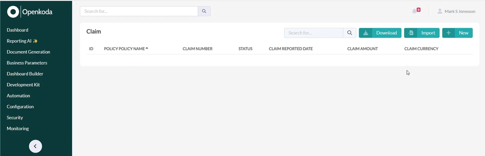 claims management system
