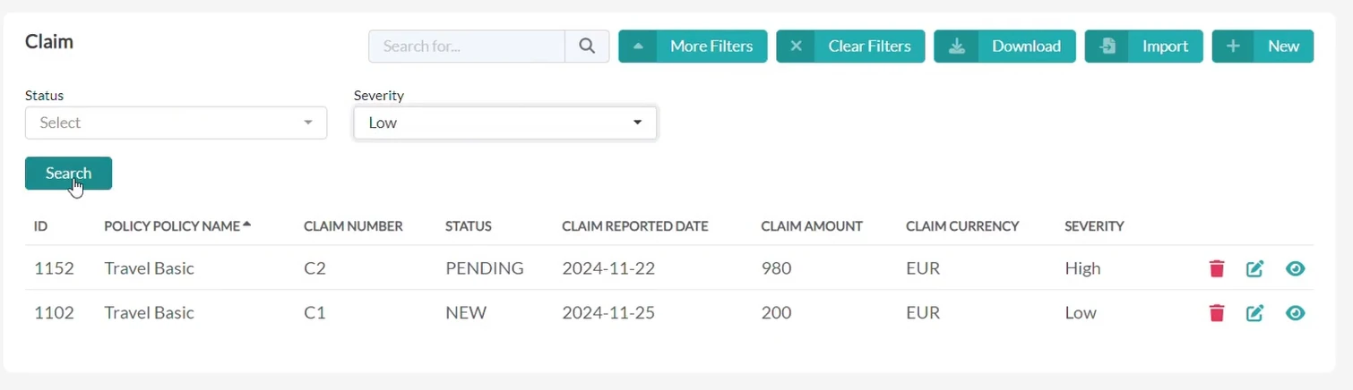 how to build a custom claims management application