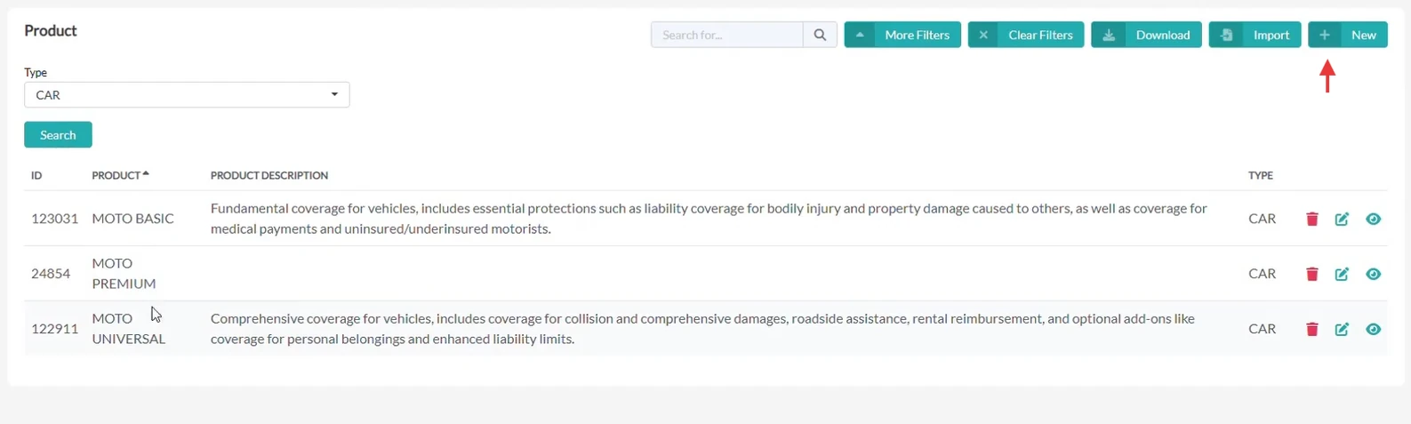 embedded insurance form for car insurance