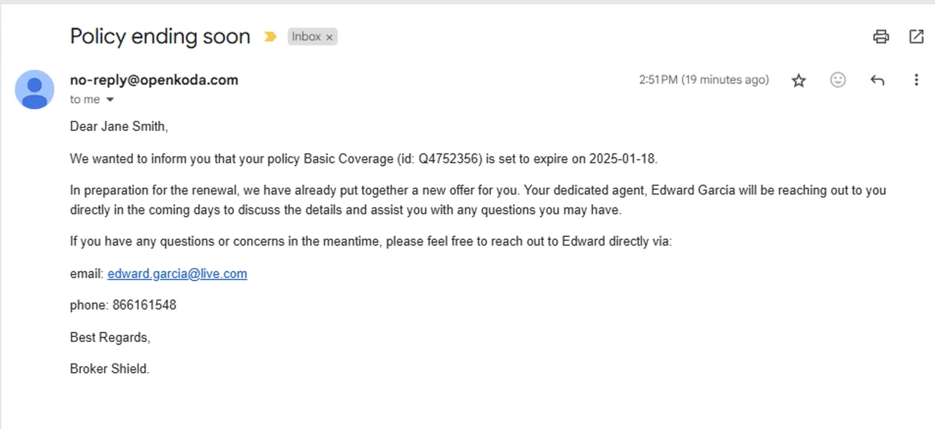 Personalizing Email Reminders