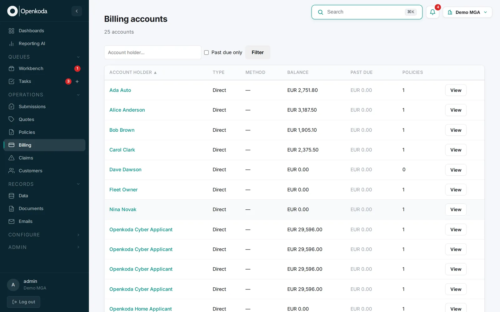 Insurance Billing & Payments | Openkoda