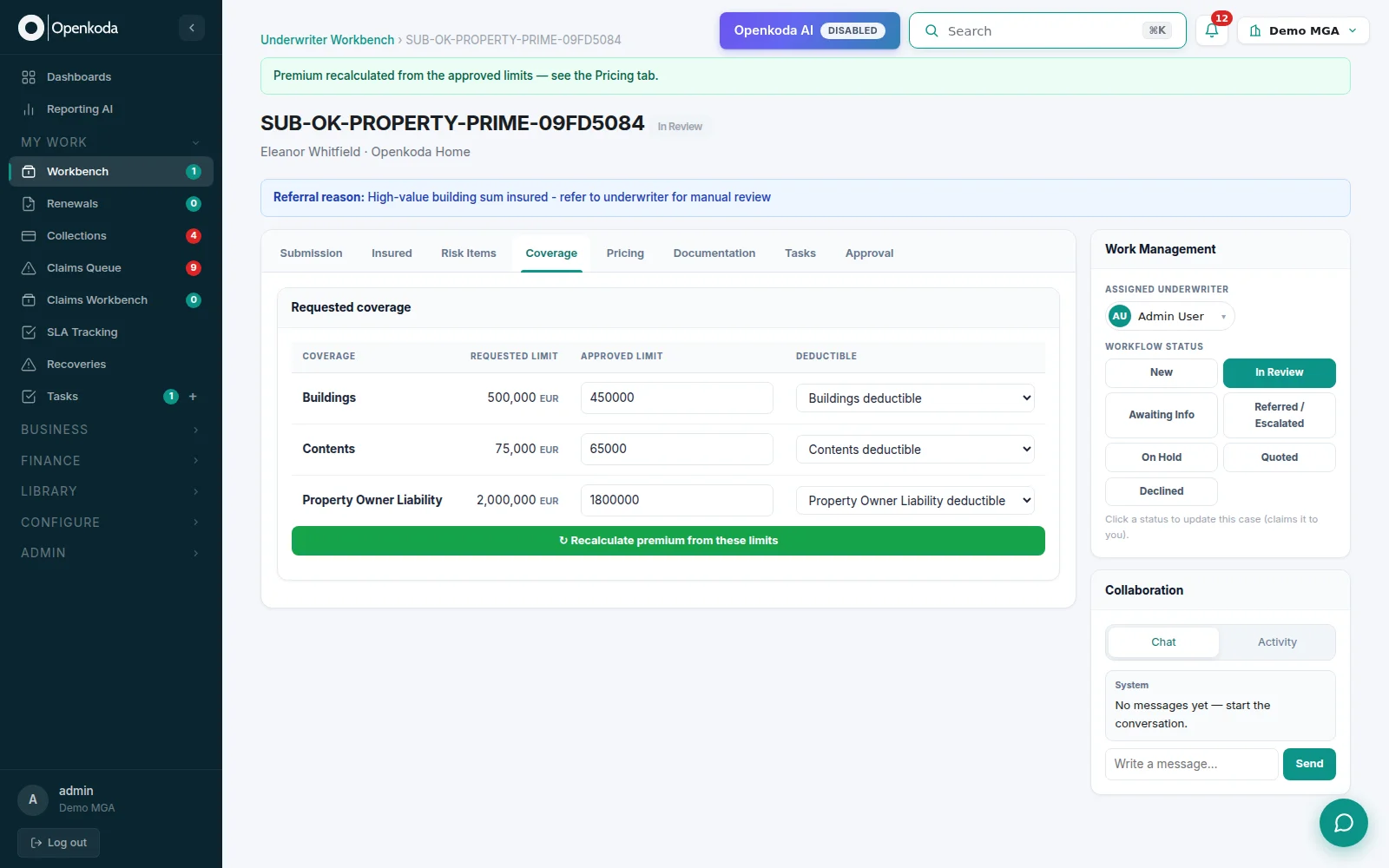 P&amp;C Insurance Software | Openkoda