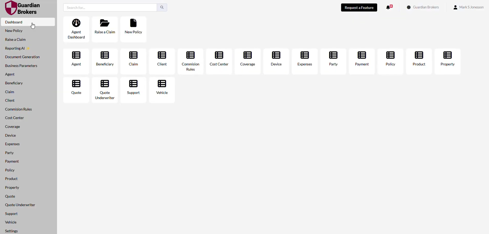 dashboard personalization