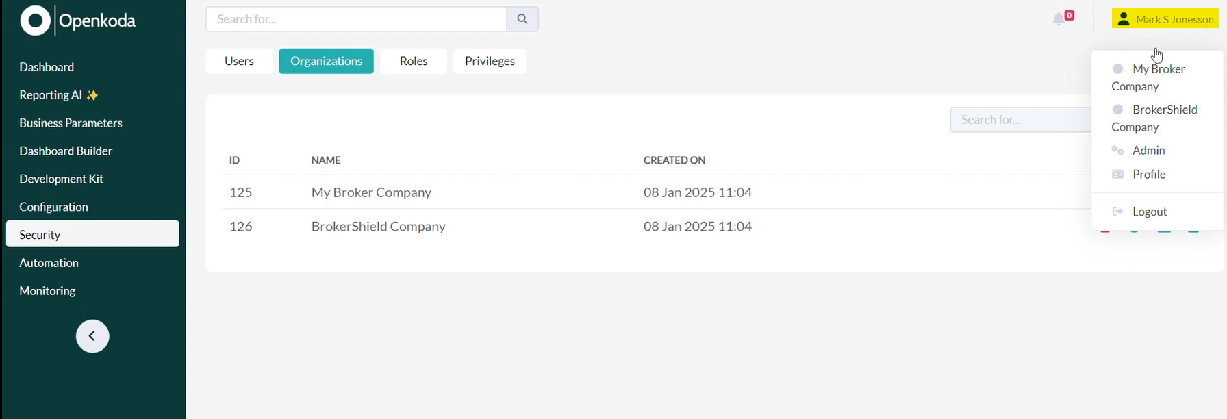 manage many insurance companies from one platform