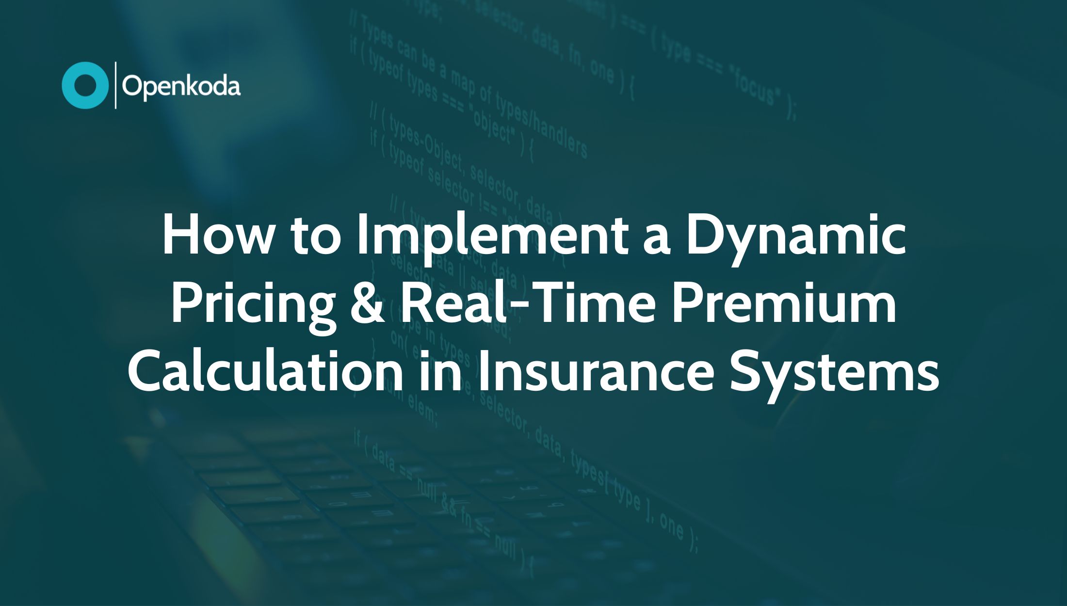 dynamic pricing in insurance