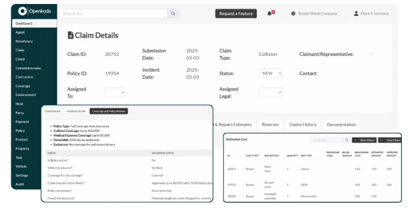 insurance claim management software